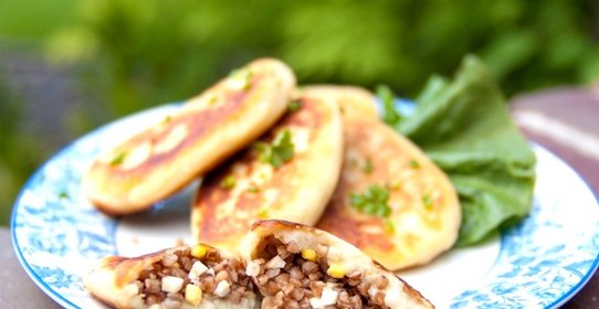 Фаршированные картофельные оладьи