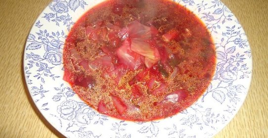 Борщ со свеклой