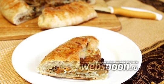 Пирог с лисичками