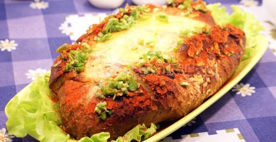 Запеченный багет