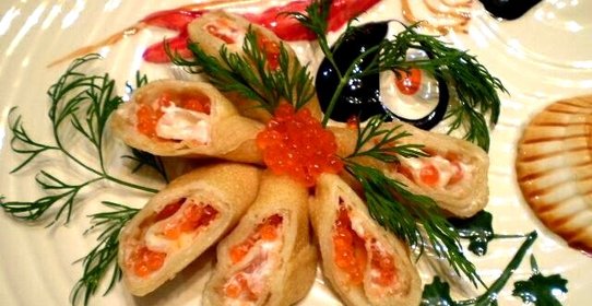 Блинчики с икрой