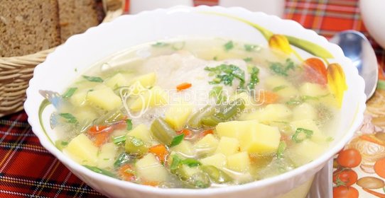 Закусочный торт из перца, ветчины и зелени