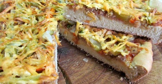 Быстрая пицца на кефире