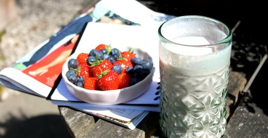 Смузи из клубники и банана