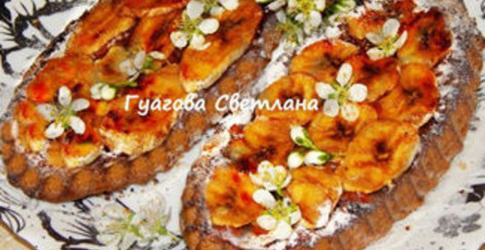 Постная банановая коврижка