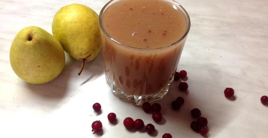 Грушевый кисель со смородиной