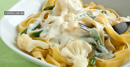 Тальятелле с сырным соусом