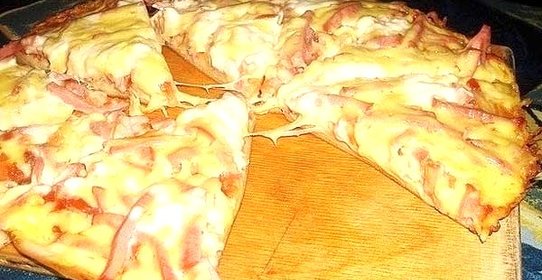 Быстрая пицца на сковороде