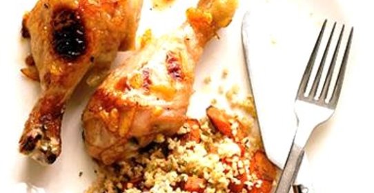 Курица с морковью и крупой