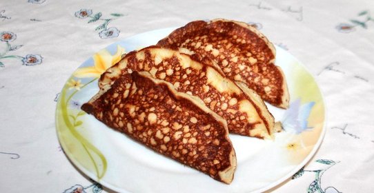 Блинчики-конвертики на кефире