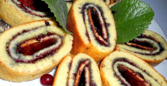 Быстрые рулетики с вареньем