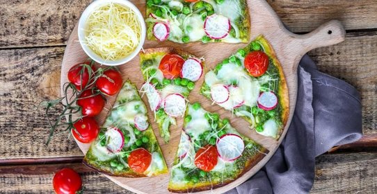 Лепешка с овощами