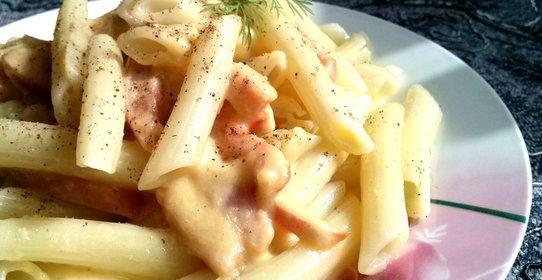 Паста с ветчиной