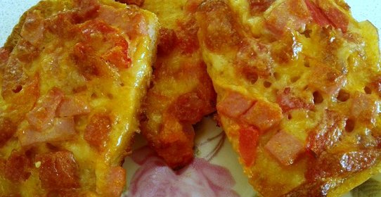 Мини пицца на хлебе