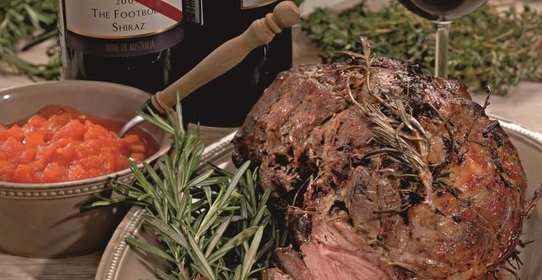 Жиго ягненка с томатным джемом