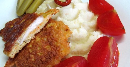 Шницель по столичному