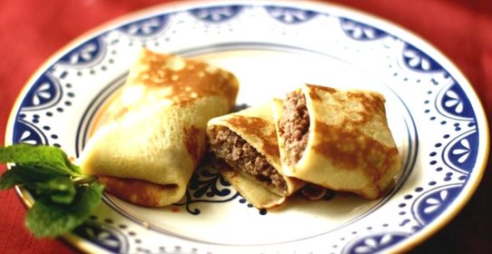 Блинчики с мясом