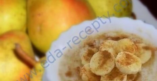 Грушевая овсяная каша