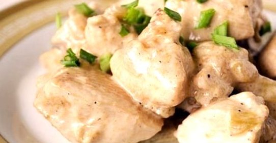 Курица со сливками в мультиварке