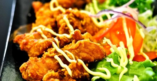 Жареная курица в японском стиле