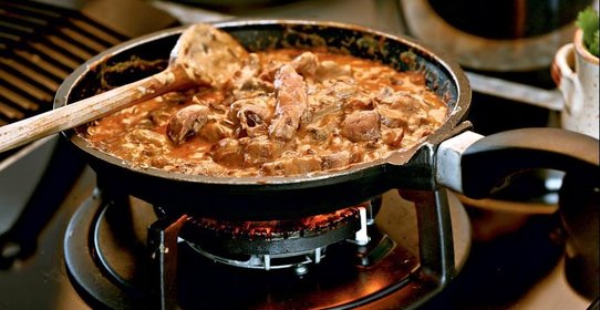 Бефстроганов с грибами