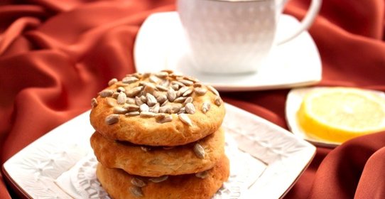 Творожное печенье с семечками