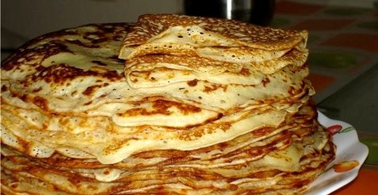 Блинчики на ряженке тонкие