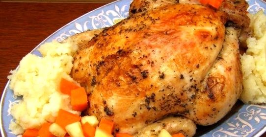 Цыпленок в фольге в духовке