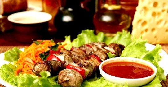 Шашлык из свинины по-грузински