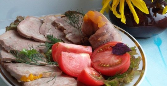 Рулет из говяжьего языка