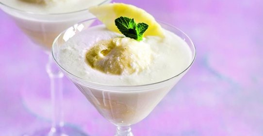 Пина колада с ананасовым сорбетом