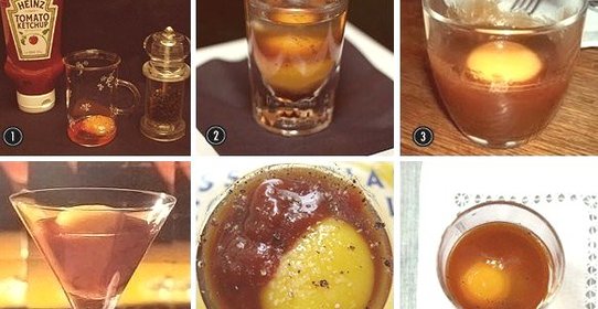 Коктейль «Дживса» с яичным желтком и уксусом