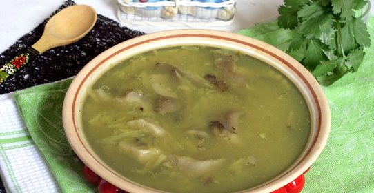 Похлебка по-Михайлову из вешенок и картофеля