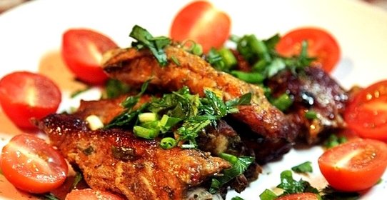 Маринованные ребрышки в духовке