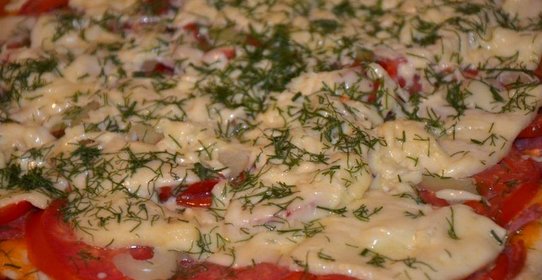 Пицца Домашняя на творожном тесте