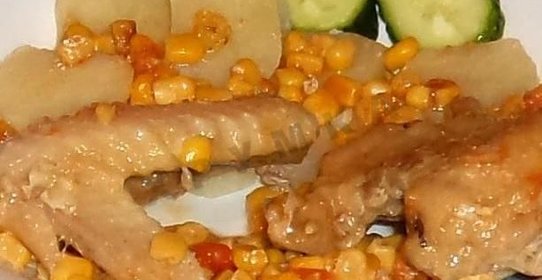 Курица с кукурузой