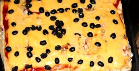 Пицца с морепродуктами