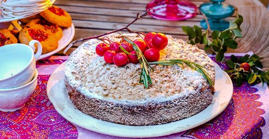 Яблочный пирог с розмарином