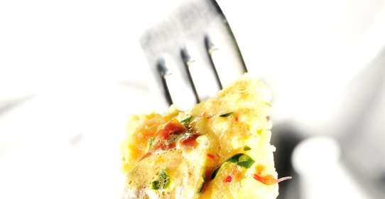 Кукурузная каша с грибами и шафраном