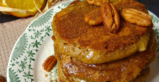 Апельсиновые оладьи без яиц