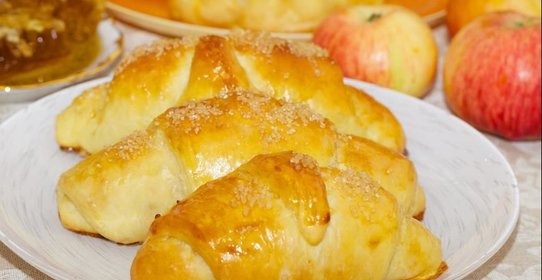 Рогалики с яблоками