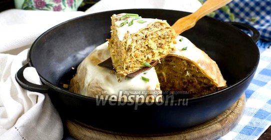 Рязанский блинчатый пирог