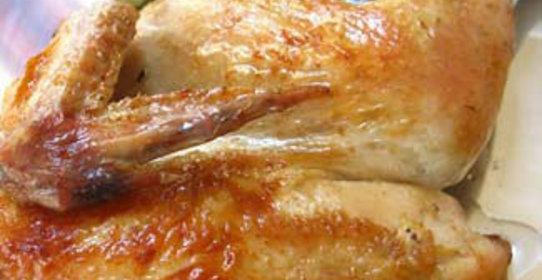 Курица в имбирно-чесночном маринаде, запеченная в духовке