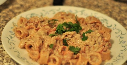 Кальмары с сыром и чесноком