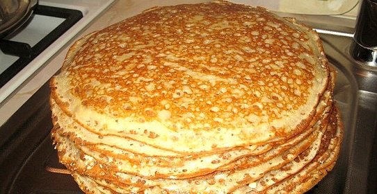 Блинчики на дрожжах