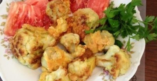 Цветная капуста в сырном кляре