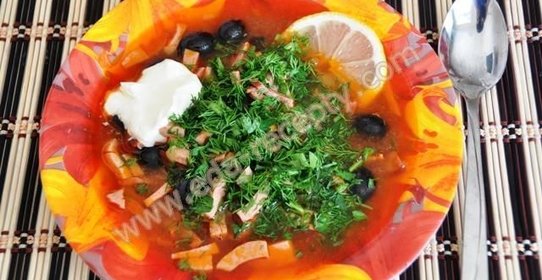 Солянка сборная мясная