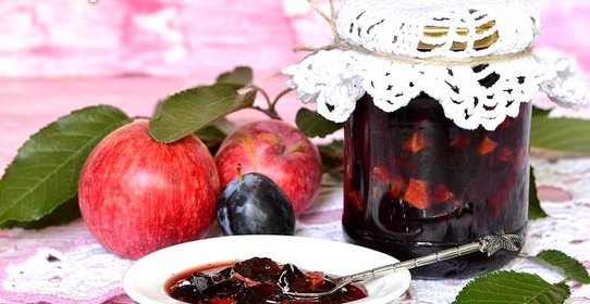 Варенье из яблок и слив
