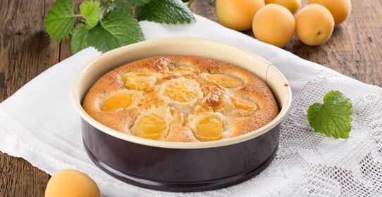 Шарлотка с абрикосами