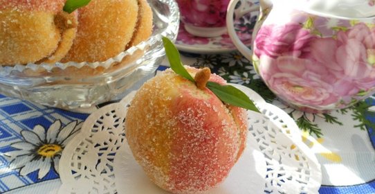 Печенье Персики со сгущенным молоком